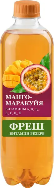 Напиток газированный Фреш Со вкусом манго-маракуйя 1,0 л пэт, заказать оптом с доставкой