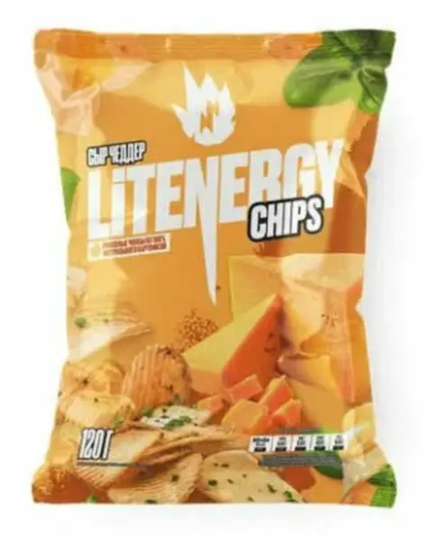 Чипсы ЛИТ ЭНЕРДЖИ рифленые Сыр чеддер 120гр/10, заказать оптом с доставкой
