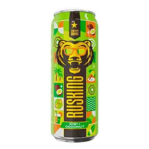 РУСКИНГ КИВИ КОКОС   Напиток б/а газ. энергетический 0,45л ж/б, заказать оптом с доставкой