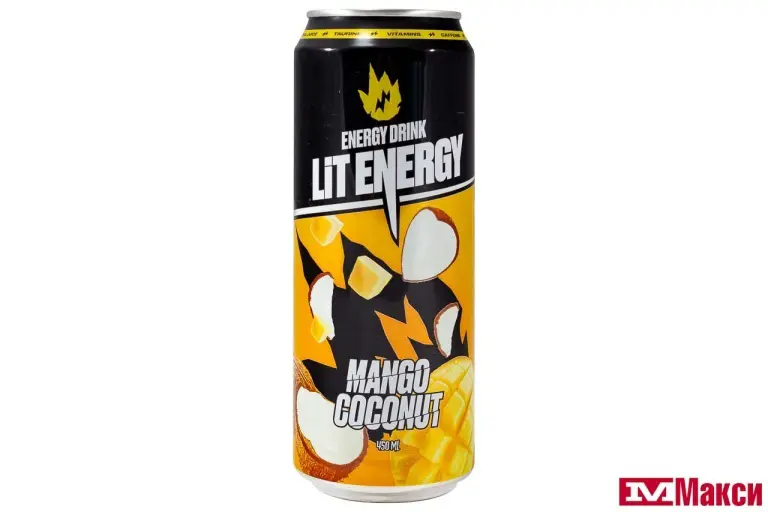 ЛИТ ЭНЕРДЖИ МАНГО КОКОНАТ Напиток 0,45л/6, заказать оптом с доставкой