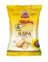 Ядра подсолнечника От Мартина очищенные обжаренные Премиум без соли 60г, заказать оптом с доставкой