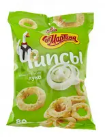 Чипсы кольца "От Мартина"  лук 80 гр (1/24шт)