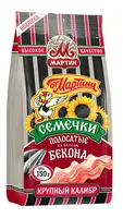 Семечки "От Мартина" отборные полосатые со вкусом бекона 150гр (1/32шт)