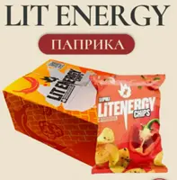 Чипсы ЛИТ ЭНЕРДЖИ рифленые Паприка 120гр/10, заказать оптом с доставкой