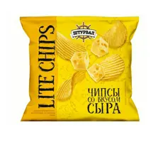 Чипсы CHIPS Lite Овал картофельные со вкусом сыра "Штурвал" 65 гр 1/14