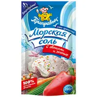 Приправа Морская соль с овощами и зеленью 200гр*14 НДС 10% (шоу-бокс) "Приправыч"