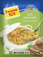 Суп "Мясной с вермишелью" Бакалея 101 60 гр/25