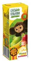 Сады Кубани Нектар 0,2л яблоко-банан-клубника Чебурашка(Slim Leaf) 1/27, заказать оптом с доставкой